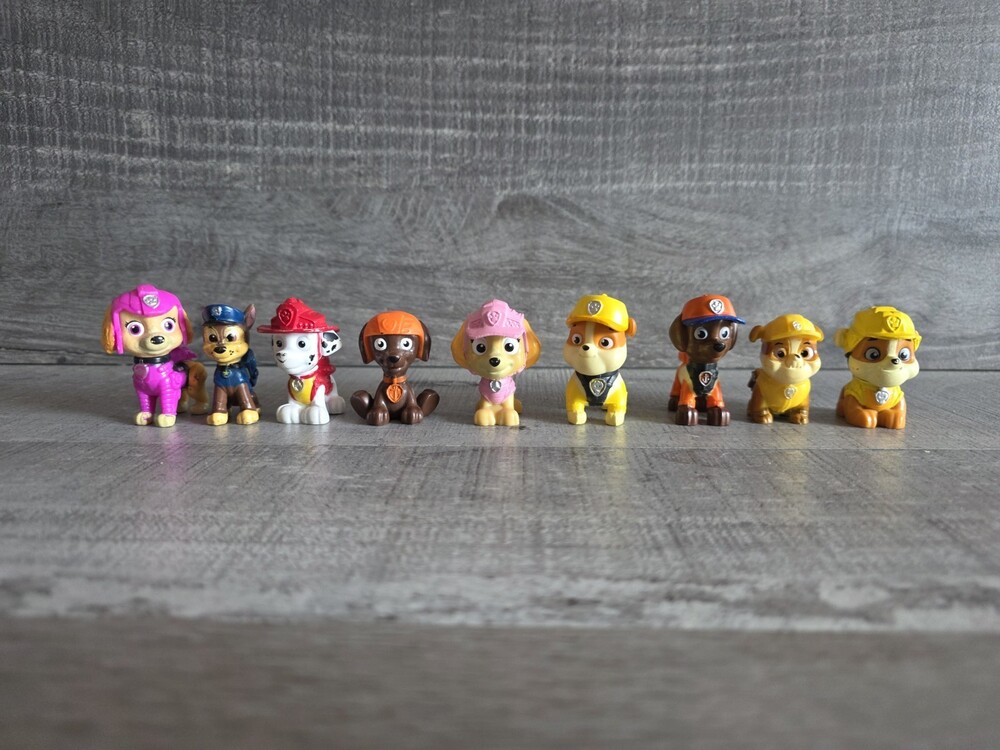 PAW PATROL Pup Buddies 9 Figures Exclusive - Marshall Rubble Rocky Skye Toy g42
